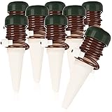 com-four® 8X Bewässerungskegel, Tonkegel mit Schlauch als...