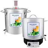 Bielmeier Bierbrauset 10teilig Maischekessel 2000 W 29L Läuterbottich 35 Liter...