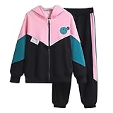 linboo Kinder Jogginganzug Mädchen Sportkleidung Set Sweatjacke und Jogginghose...