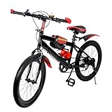 HUOMMGS Mountainbike 20 Zoll Kinderfahrrad 7 Gang Kinder Mountainbike mit Kettle...