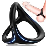 Dreieckiger Penisringe Sex Spielzeug für die Männer Extrem - Premium Silikon...
