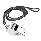 iJiZuo Pfeife, Edelstahl Trillerpfeife, Profi Whistle mit Ausgezeichnetem Klang,...