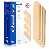 AIESI® Holzspatel Mundspatel Zungenspatel aus holz einweg NICHT STERIL (Packung...