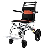 ByteTecpeak M2 Rollstuhl faltbar leicht – Reise-Transportrollstuhl für...