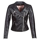 ONLY Damen onlGEMMA Faux Leather Biker OTW NOOS Jacke, Schwarz Black, Small...