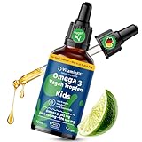 Omega-3 Tropfen Vegan für Kinder – ohne Fischgeschmack – DHA & EPA –...