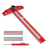 Flintronic T-Square Lineal, 350mm Multifunktional...