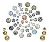 NETPROSHOP Schwimmkugeln, Dekokugeln schwimmend, Porzellan, Durchmesser 4-6-7,5...