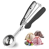 Eisportionierer Edelstahl, Ice Cream Scoop 5cm, Eislöffel, 304...