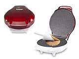 BEPER P101CUD002 Elektrisches Waffeleisen, 1000 W, Waffeleisen für Kegel 18 cm,...