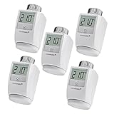 Homematic IP Smart Home Heizkörperthermostat 5er-Set, digitaler Thermostat...