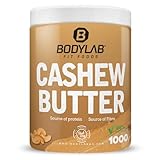 Bodylab24 100% Cashew Butter 1000g, Cashewbutter ohne Zusatzstoffe, aus...