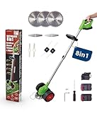 Genius Rotorazer 8 in1 Gartengerät Set 23-TLG. Akku Rasentrimmer...