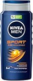 NIVEA MEN Sport Pflegedusche (400 ml), vitalisierendes und pflegendes Duschgel...