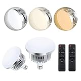 FGen 2 x 85 W LED Fotoleuchte E27 2700–6400 K, Verstellbar mit Fernbedienung,...