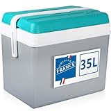 Kühlbox 35L Isolierbox Kühltasche Camping Thermobox Isoliertasche Grau...