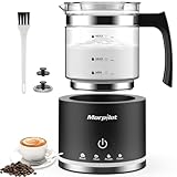 Morpilot Milchaufschäumer Elektrisch, 130-500ml 600W, 4 in 1 Milchschäumer...
