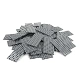 Lego City Classic Basic - 4 Bauplatten 3028 mit 6x12 Noppen im neuem Dunkelgrau...