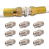 Premium X 10x F-Verbinder - Zinklegierung Sat Kupplung, F-Stecker Kupplung,...