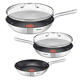 Tefal de-luxe Induktion Pfannenset 5-teilig 20, 24 & 28 cm + Jamie Oliver...