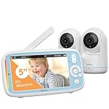 BOIFUN Babyphone mit 2 Kameras ohne WLAN, Automatische Bildwechsel, Intelligente...