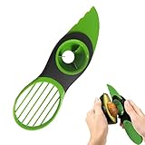LATRAT Avocadoschneider,Avocado Schneider 3 in 1,Shea Corer Butter Obst Schäler...