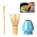 Wenrescry Matcha-Set, Matcha Tee Set mit Bambus Schneebesen, 80 Zinken,...