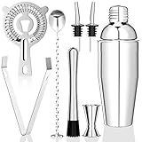 Gvolatee 750 ML Cocktail Set, 8 stück Edelstahl Shaker Mixer, professionelle...