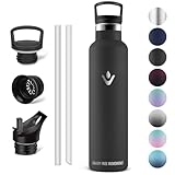 Vikaster Thermoskanne, Thermosflasche 1000ml, BPA-frei Trinkflasche,...
