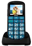 uleway Seniorenhandy mit großen Tasten und ohne Vertrag, Dual SIM Rentner GSM...