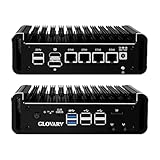 Glovary Mini Firewall PC N150 4 Core (Aufgerüstet N100), 4 x i226V 2.5GbE LAN...