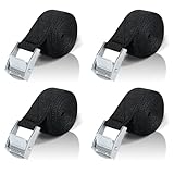 Spanngurte mit Ratsche 3M - 4 Stück Zinklegierung Schnappverschluss Spanngurt,...