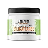 SEEBAUER diy Silikatfarbe Weiß 300ml für Innen (No. 000 Weiß) Atmungsaktive...