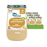 FRECHE FREUNDE BABY Bio Gläschen Fruchtreis Apfel & Banane, Für Babys ab 6...