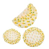 Amosfun 3 Stück Baumwoll-Abdeckungen für Essensschalen mit elastischen...