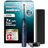 Philips Sonicare 5500 elektrische Zahnbürste, Schallzahnbürste mit 2 Putzmodi,...