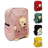Personalisierte Kindergartenrucksack Kinder mit Gestickt Namen, Bär...