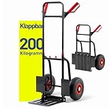 Pallit Sackkarre klappbar 200 kg Stahl ergonomischer Transportwagen Diablo-F...