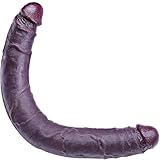 50 * 4.2cm Doppelkopf-Riesen-Dildo, Doppelseitiger schwarzer Dildo, Langer...