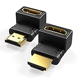 RedStar24 HDMI Winkelstecker 90 Grad & 270 Grad gewinkelt Adapter | HDMI Typ A...