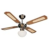 Farelek Bali Deckenventilator, 107 cm, Braun