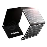 ELECAENTA 30W ETFE Faltbar Solar Ladegerät 3-Port USB-C PD18W QC3.0 IPX5 Solar...