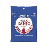 Vega® Banjo-Saiten - Nickel, mittlere Stärke | 5-Saiten-Set für Bluegrass,...