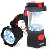 Duronic Hurricane Campinglampe, Taschenlampe mit Laterne und Notfallsignal,...