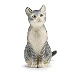 SCHLEICH Farm World | Katze sitzend 13771 Bauernhof Spielfigur | detailgetreue...