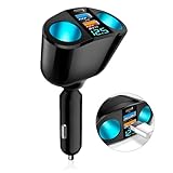 SUNNIFLY Auto Zigarettenanzünder Verteiler, 120W Auto KFZ Ladegerät Adapter...