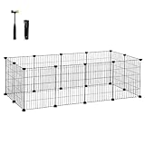 SONGMICS Freilauf, DIY-Kleintiergehege, Kleintierkäfig, Kaninchen,...
