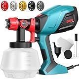 ENEACRO HVLP Farbsprühsystem 700W Lackierpistole mit 1200ml Behälter, 5...