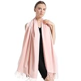 vimate Pashmina Tücher und Wickel, Damen Pink Soft Brautjungfer Schal Kaschmir...