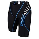 ZAOSU Wettkampf-Schwimmhose Z-Black - FINA Badehose für Jungen und Herren eng...